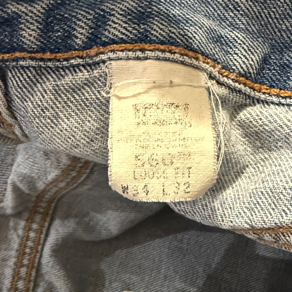 Levi's 560 Light Blue Straight Men's Jeans - Picture 3 of 4